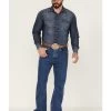 Blue Ranchwear Men's Buckaroo Medium Wash Stretch Regular Bootcut Jeans  -Western Fashion 2000359502 414 P1