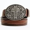 Moonshine Spirit Men's Filigree Cross Buckle Belt -Western Fashion 2000359576 210 P1