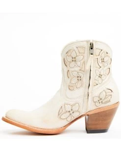 Shyanne Women's Lily Floral Embroidered Western Fashion Booties - Round Toe  -Western Fashion 2000359654 105 P3