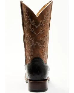 Cody James Men's Saddle Black Full-Quill Ostrich Exotic Western Boots - Broad Square Toe  -Western Fashion 2000359778 001 P5