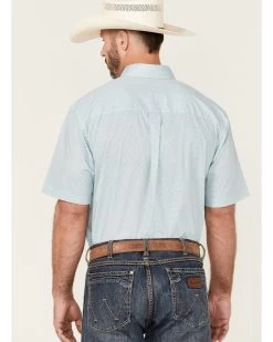 George Strait By Wrangler Men's Short Sleeve Button Down Western Shirt  -Western Fashion 2000360617 440 P4