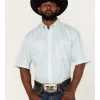 George Strait By Wrangler Men's Geo Print Short Sleeve Button Down Western Shirt  -Western Fashion 2000360620 440 P1