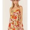 Show Me Your Mumu Women's Oasis Floral Print Mini Dress -Western Fashion 2000360786 900 P1