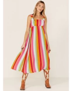 Show Me Your Mumu Women's Multi Fling Midi Dress