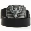 Brothers & Sons Men's Eagle Plaque Leather Belt -Western Fashion 2000360995 001 P1
