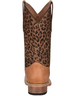 Circle G Girls' Leopard Print Western Boots - Square Toe -Western Fashion 2000361088 271 P4