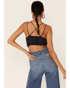 Wishlist Women's Strappy Lace Applique Scallop Lace Bralette  -Western Fashion 2000361455 410 P3