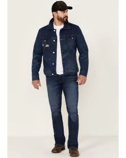 Wrangler X Fender Men's Cowboy Rockstar Patch Denim Jacket  -Western Fashion 2000362151 402 P2