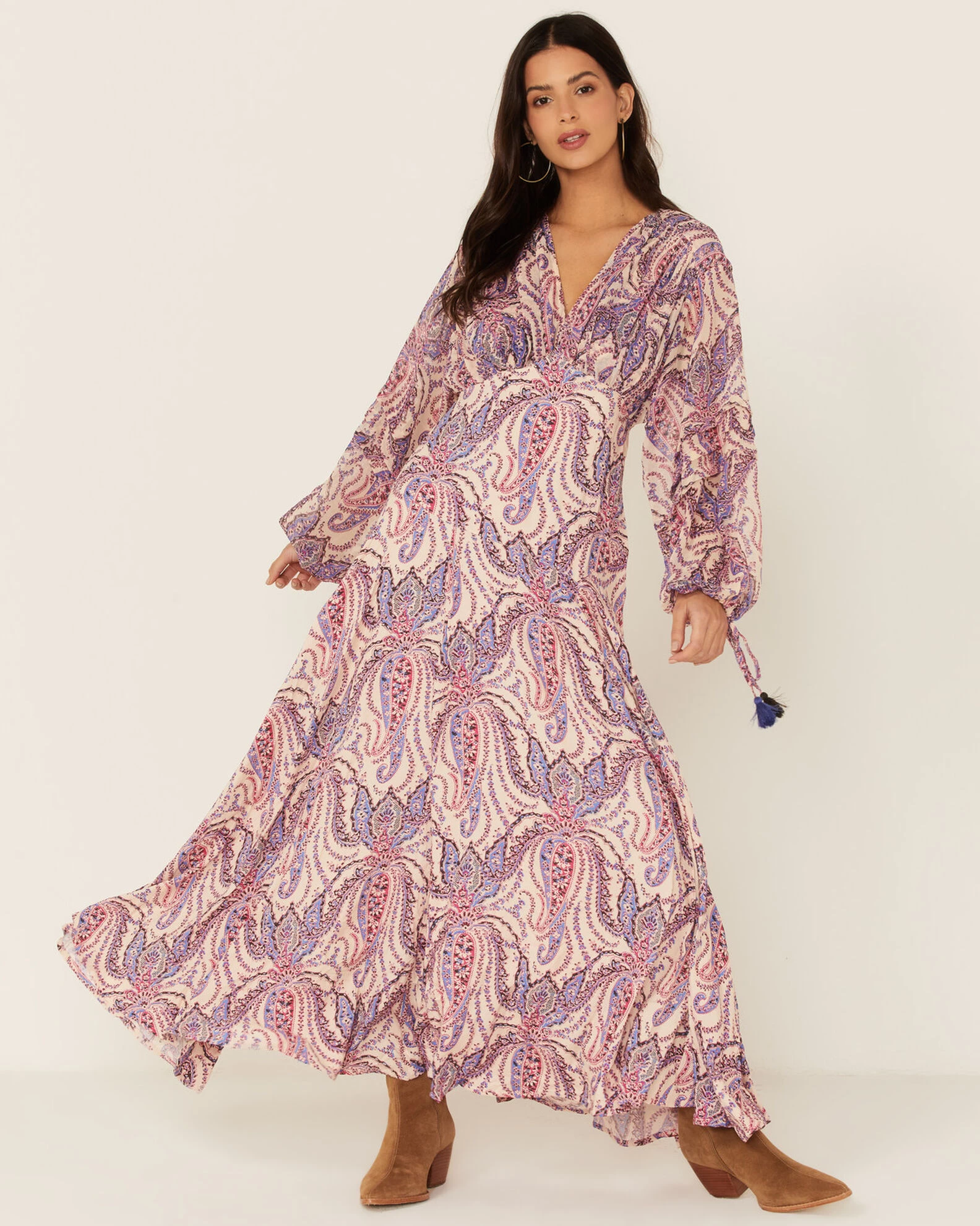 Free People Women's Multicolored Mirage Maxi Dress 3 Free People Women's Multicolored Mirage Maxi Dress