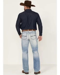 Cinch Men's Light Stonewash White Label Peformance Stretch Relaxed Straight Jeans  -Western Fashion 2000362805 402 P3