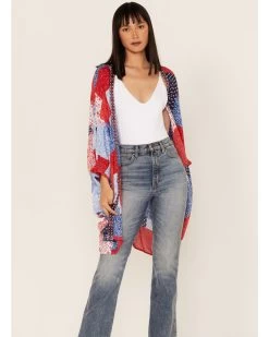 Ariat Women's Americana Patchwork Smokestack Kimono