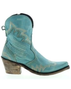 Liberty Black Women's Side Bug & Wrinkle Fontana Crack Short Western Boots - Pointed Toe -Western Fashion 2000362997 440 P2