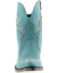 Liberty Black Women's Side Bug & Wrinkle Fontana Crack Short Western Boots - Pointed Toe -Western Fashion 2000362997 440 P4