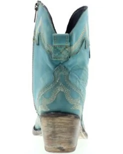 Liberty Black Women's Side Bug & Wrinkle Fontana Crack Short Western Boots - Pointed Toe -Western Fashion 2000362997 440 P5