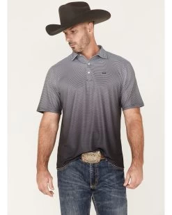 Cinch Men's ARENAFLEX Gradient Stripe Short Sleeve Polo Shirt 