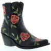Liberty Black Women's Adela Rose Embroidery Fashion Booties - Snip Toe 2 Liberty Black Women's Adela Rose Embroidery Fashion Booties - Snip Toe -Western Fashion 2000363850 001 P1