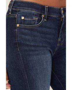 7 For All Mankind Women's Medium Wash Mid Rise Dojo Trouser Flare Jeans 7 7 For All Mankind Women's Medium Wash Mid Rise Dojo Trouser Flare Jeans -Western Fashion 2000364276 400 P2