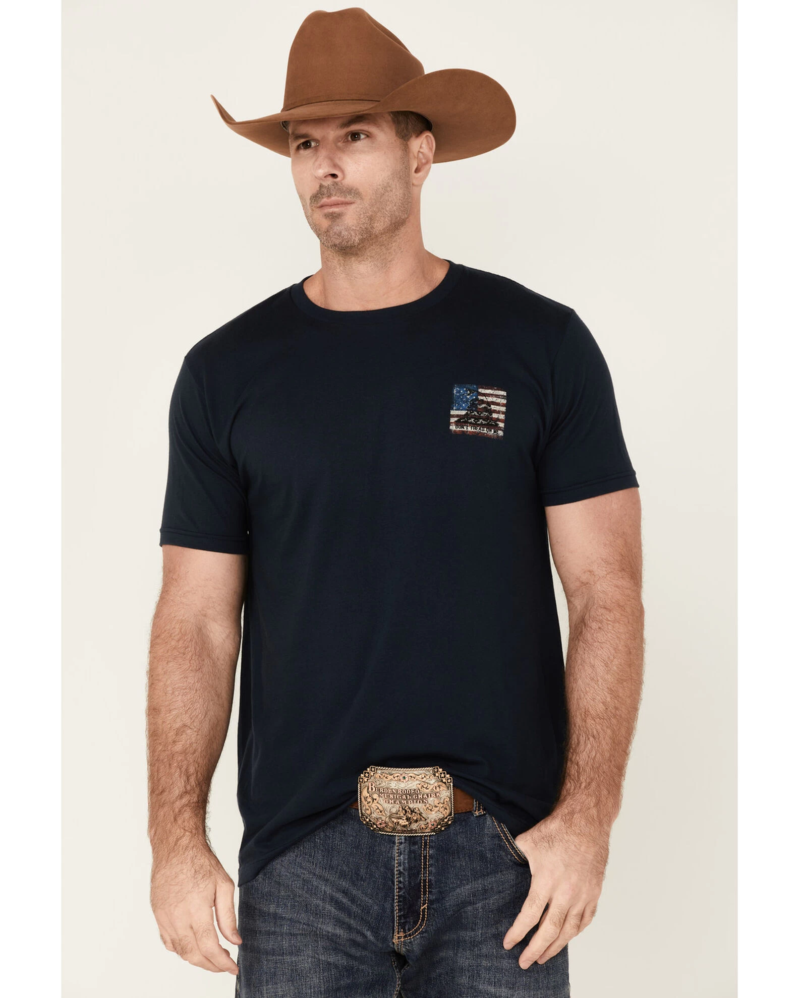 Howitzer Men's Coiled Freedom Flag Short Sleeve Graphic T-Shirt 3 Howitzer Men's Coiled Freedom Flag Short Sleeve Graphic T-Shirt