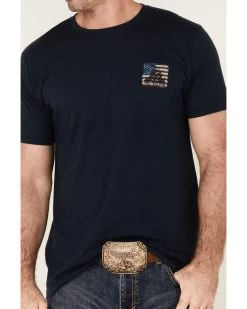Howitzer Men's Coiled Freedom Flag Short Sleeve Graphic T-Shirt 8 Howitzer Men's Coiled Freedom Flag Short Sleeve Graphic T-Shirt -Western Fashion 2000364405 410 P3