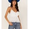 Shyanne Women's Mirror Eyelet Tank -Western Fashion 2000364753 100 P1