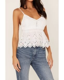 Shyanne Women's Mirror Eyelet Tank -Western Fashion 2000364753 100 P3