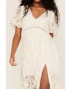 Shyanne Women's Floral Lace Split Leg Maxi Dress -Western Fashion 2000364760 103 P3