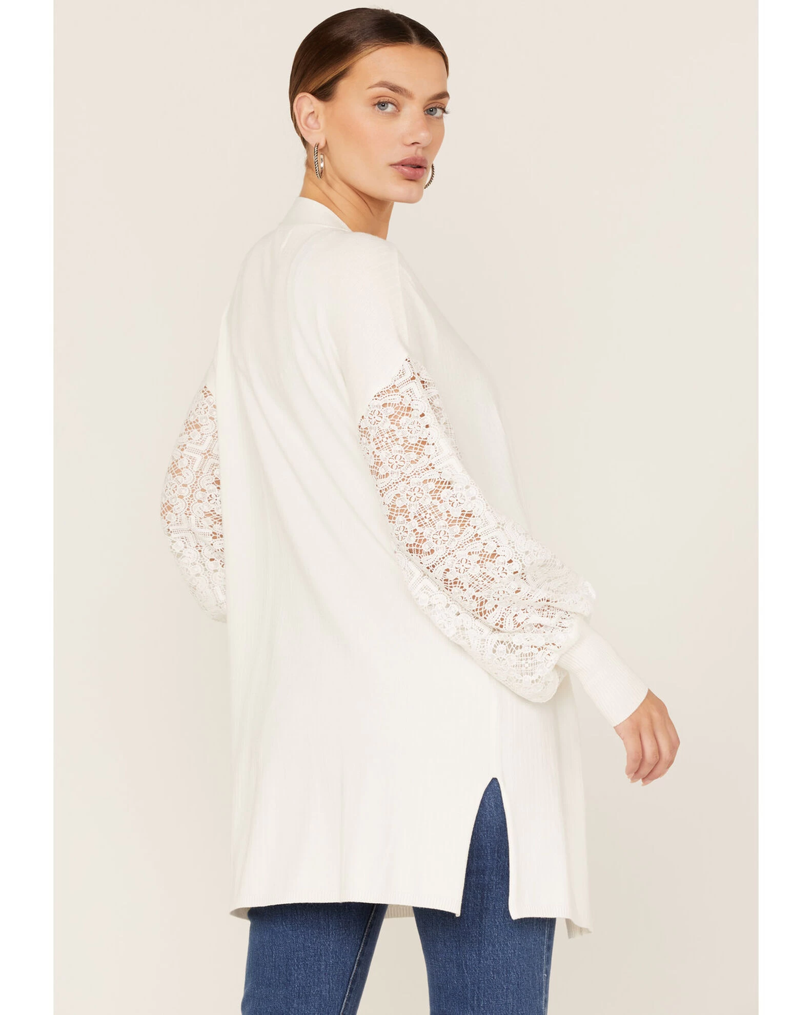 Shyanne Women's Lace Knit Cardigan Sweater 6 Shyanne Women's Lace Knit Cardigan Sweater - Image 4