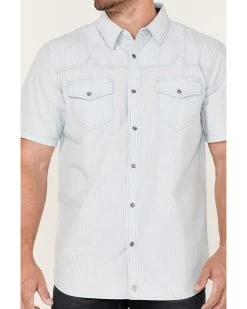 Moonshine Spirit Men's Side Stage Solid Short Sleeve Snap Western Shirt  -Western Fashion 2000364886 450 P3