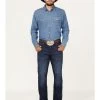 Wrangler Retro Men's Merriam Dark Wash Stretch Slim Bootcut Jeans 1 Wrangler Retro Men's Merriam Dark Wash Stretch Slim Bootcut Jeans -Western Fashion 2000365062 416 P1