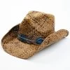 Shyanne Women's Plumazles Brown Leaf Band Raffia Straw Western Hat  -Western Fashion 2000365248 200 P1