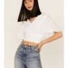 Talisman Women's Venus Swiss Dot Crop Top -Western Fashion 2000365269 100 P1