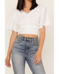 Talisman Women's Venus Swiss Dot Crop Top -Western Fashion 2000365269 100 P3