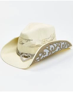 Shyanne Women's Straw Wedding Western Hat