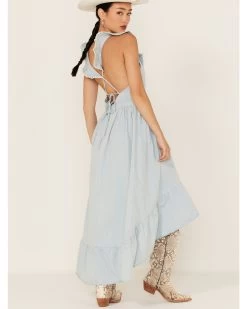 Molly Bracken Women's Ruffle Trim Cross Back Maxi Dress 9 Molly Bracken Women's Ruffle Trim Cross Back Maxi Dress -Western Fashion 2000365795 450 P4