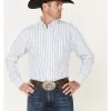 George Strait By Wrangler Men's Striped Long Sleeve Button Down Western Shirt 1 George Strait By Wrangler Men's Striped Long Sleeve Button Down Western Shirt -Western Fashion 2000365898 400 P1