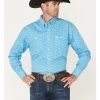 George Strait By Wrangler Men's Floral Print Button Down Western Shirt  -Western Fashion 2000365904 400 P1