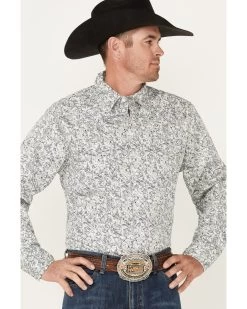 Wrangler Retro Premium Men's Paisley Print Long Sleeve Pearl Snap Western Shirt - Tall 7 Wrangler Retro Premium Men's Paisley Print Long Sleeve Pearl Snap Western Shirt - Tall -Western Fashion 2000365978 410 P2
