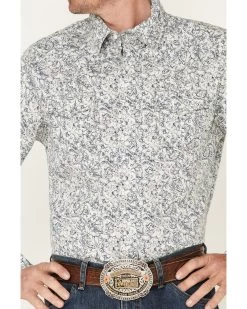 Wrangler Retro Premium Men's Paisley Print Long Sleeve Pearl Snap Western Shirt - Tall 8 Wrangler Retro Premium Men's Paisley Print Long Sleeve Pearl Snap Western Shirt - Tall -Western Fashion 2000365978 410 P3