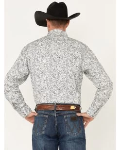 Wrangler Retro Premium Men's Paisley Print Long Sleeve Pearl Snap Western Shirt - Tall 9 Wrangler Retro Premium Men's Paisley Print Long Sleeve Pearl Snap Western Shirt - Tall -Western Fashion 2000365978 410 P4