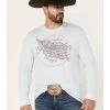 Wrangler Men's American Denim Long Sleeve T-Shirt -Western Fashion 2000366050 450 P1