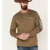 Wrangler Men's Metal Kabel Logo Long Sleeve Graphic T-Shirt 1 Wrangler Men's Metal Kabel Logo Long Sleeve Graphic T-Shirt -Western Fashion 2000366051 341 P1