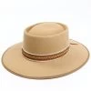 Shyanne Women's Wool Felt Braided Faux Leather Ribbon Western Hat 2 Shyanne Women's Wool Felt Braided Faux Leather Ribbon Western Hat -Western Fashion 2000366127 280 P1