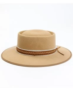Shyanne Women's Wool Felt Braided Faux Leather Ribbon Western Hat -Western Fashion 2000366127 280 P3