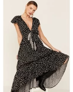 Beyond The Radar Women's Polka Dot Picnic Midi Dress  -Western Fashion 2000366188 001 P4