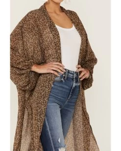 Beyond The Radar Women's Floral Chiffon Duster Maxi Kimono -Western Fashion 2000366192 200 P3