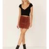 Wishlist Women's Side Button Corduroy Mini Skirt -Western Fashion 2000366226 290 P1