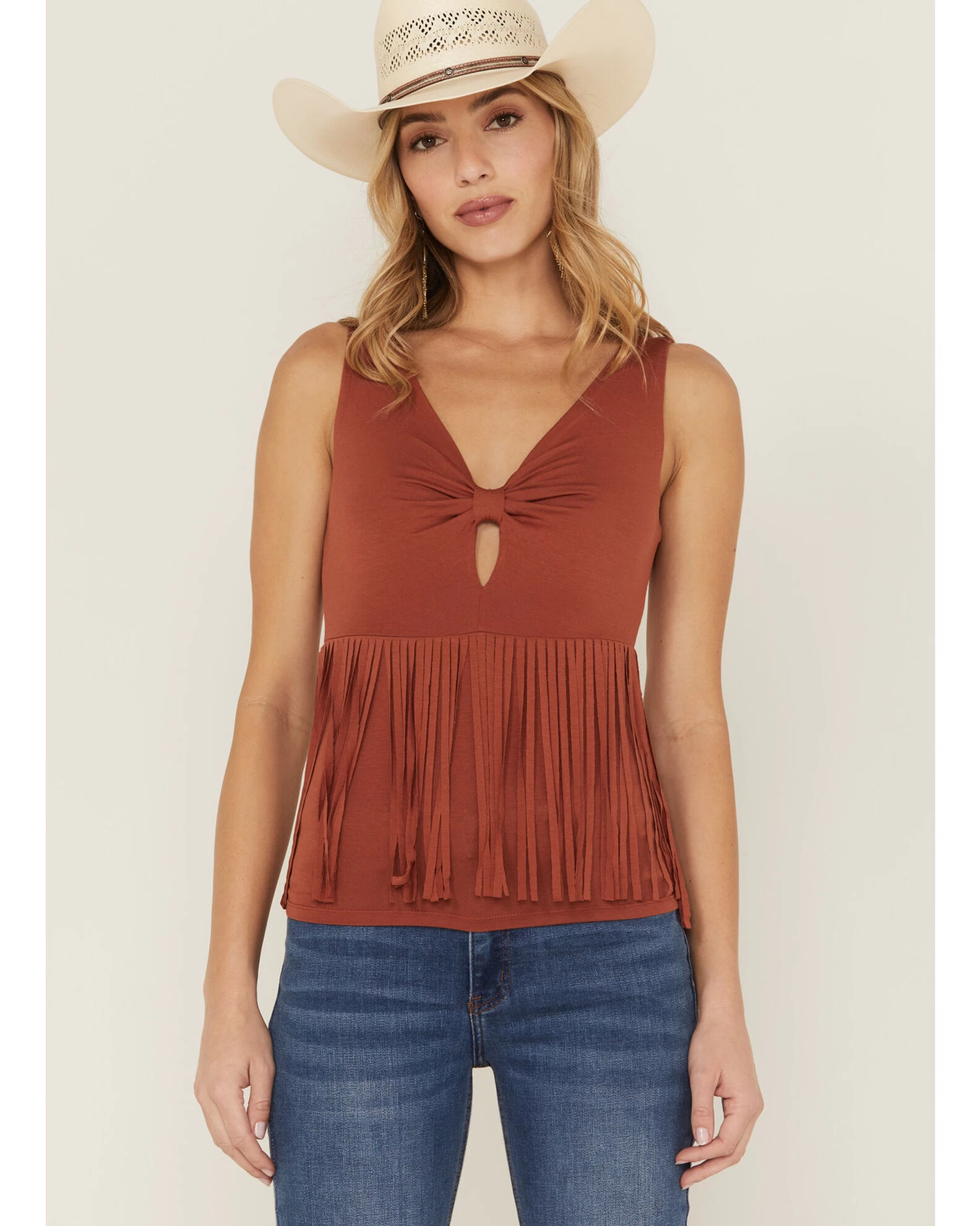 Idyllwind Women's Bluebell Twist & Fringe Top 3 Idyllwind Women's Bluebell Twist & Fringe Top