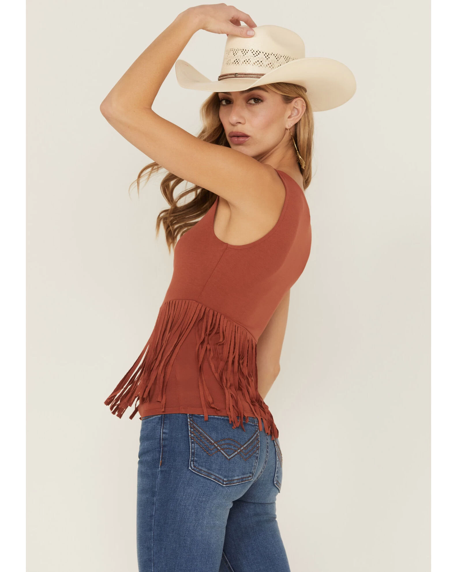 Idyllwind Women's Bluebell Twist & Fringe Top 6 Idyllwind Women's Bluebell Twist & Fringe Top - Image 4