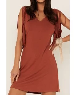 Idyllwind Women's Countrywood Jersey Fringe Dress -Western Fashion 2000366764 202 P3