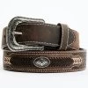 Cody James Men's Brown Southwestern Concho Belt With Lace Detail 1 Cody James Men's Brown Southwestern Concho Belt With Lace Detail -Western Fashion 2000366773 200 P1